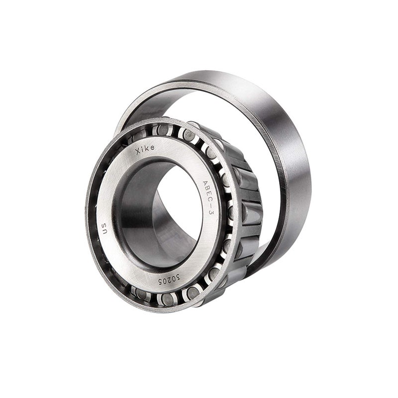 XiKe 2 Set Fits for 25mm Axles Trailer Wheel Hub Bearings Kit, 30205 Bearings and Seal TC 30x52x10mm, Rotary Quiet High Speed and Durable, Include Dust Cover and Cotter Pin. - Image 3